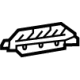 Toyota 55961-62040 Defroster Grille, Passenger Side