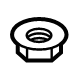 Toyota 90178-A0108 Side Mount Nut, Passenger Side