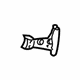 Toyota 71485-AE030-B0 Hinge Cover, Passenger Side
