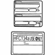 Toyota 88723-60231 A/C Label