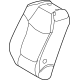Toyota 71077-08150-B0 Seat Back Cover, Light Gray, Passenger Side