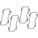 Toyota 04945-52210 Brake Pads Shim, Front