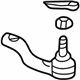 Toyota 45046-49115 Outer Tie Rod, Passenger Side