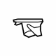 Toyota 52140-07010 Gusset Lower Bracket, Driver Side