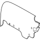 Toyota 58912-62030-A0 Side Trim, White, Rear Center Driver Side