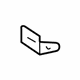 Toyota 73719-33010 Package Tray Bracket, Rear Upper