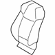 Toyota 71074-0ZP80-B3 Seat Back Cover, Gray, Driver Side