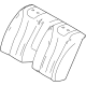 Toyota 71077-62030-A1 Seat Back Cover, White, Rear