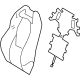Toyota 71074-1AL00-C3 Seat Back Cover, Front Driver Side