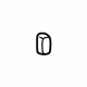 Toyota 66321-04020 Bumper, Rear, Rubber