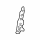 Toyota 73200-0C020 Anchor Plate, Front