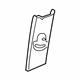Toyota 73023-06030-B0 Anchor Plate, Gray, Passenger Side