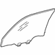 Toyota 68101-AA030 Door Glass, Passenger Side