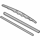 Toyota 85212-AA080 Wiper Blade, Passenger Side