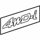 Toyota 75444-48060 Nameplate, Rear