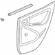 Toyota 67640-52180-B0 Door Trim Panel, Gray, Driver Side