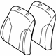 Toyota 71558-52E30-B0 Seat Back, Gray, Passenger Side