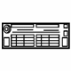 Toyota 42661-48421 Tire Pressure Label