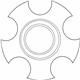 Toyota 42603-42060 Center Cap