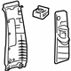 Toyota 62410-06040-B1 Upper Center Pillar Trim, Gray, Passenger Side
