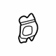Toyota 61397-20050 Inner Pillar Retainer, Center