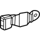 Toyota 73302-0C020-C0 Center Buckle, Black/Red, Outer
