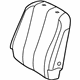 Toyota 71077-08200-B0 Seat Back Cover, Gray, Passenger Side