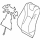 Toyota 71073-47B60-B4 Seat Back Cover, Gray, Passenger Side