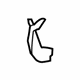 Toyota 61621-0E050 Tail Lamp Pocket, Passenger Side
