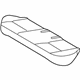 Toyota 71075-12E21-B0 Cushion Cover, Gray, Rear