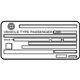 Toyota 74511-WAA01 Label