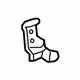 Toyota 53238-47010 Side Support Bracket, Passenger Side