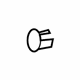 Toyota 52721-52110-A1 Tow Eye Cap, White, Front
