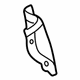 Toyota 61645-33010 Inner Wheelhouse Gusset, Rear Passenger Side