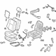 Toyota 71100-0CE02-B2 Seat Assembly, Gray, Front Passenger Side
