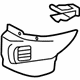 Toyota 58166-52020-C0 Cushion Shield, Driver Side