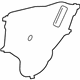 Toyota 67841-60140 Cover, Rear Door Service Hole, Passenger Side