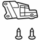 Toyota 81195-47020 Repair Bracket, Lower Passenger Side