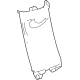 Toyota 62550-0C050-B0 Upper Quarter Trim, Gray, Passenge Side