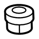 Toyota 90176-05020 Vent Nut, Front