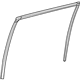 Toyota 68142-0E050 Run Channel, Passenger Side