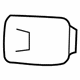 Toyota 62487-33010-A1 Upper Quarter Trim Cover, Passenger Side