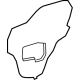 Toyota 67841-0R060 Access Cover, Passenger Side