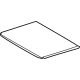 Toyota 63201-0C030 Sunroof Glass, Front