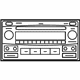 Toyota 86120-02410 AM/FM Cd