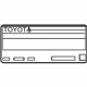 Toyota 11298-37620 Emission Label