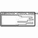 Toyota 861C8-47021 Caution Label