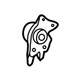 Toyota 72730-AE010 Recline Adjuster, Outer Passenger Side