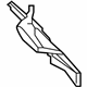 Toyota 61621-12550 Trough, Passenger Side