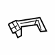 Toyota 66414-52350 Headliner Spacer, Rear Passenger Side
